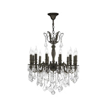 Load image into Gallery viewer, AMERICANA 12 Light Crystal Chandelier - Antique Bronze Style