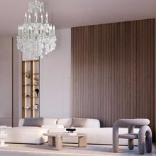 Load image into Gallery viewer, Americana 15 Light Crystal Chandelier - Silver Plated