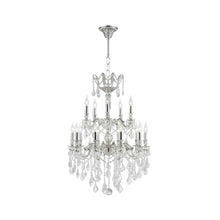 Load image into Gallery viewer, Americana 15 Light Crystal Chandelier - Silver Plated