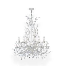 Load image into Gallery viewer, Willow Contemporary Leaf Chandelier - Antique White - W: 87cm