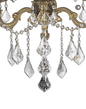 Load image into Gallery viewer, AMERICANA 3 Light Wall Sconce - Brass Finish - Designer Chandelier