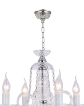 Load image into Gallery viewer, Bohemian Prague 4 Arm Crystal Chandelier - Chrome Fixtures