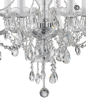 Load image into Gallery viewer, Bohemian Brilliance 7 Arm Crystal Chandelier- CHROME - Designer Chandelier
