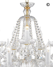Load image into Gallery viewer, Bohemian Brilliance 15 Arm Crystal Chandelier- GOLD - Designer Chandelier