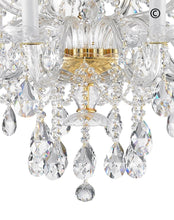 Load image into Gallery viewer, Bohemian Brilliance 15 Arm Crystal Chandelier- GOLD - Designer Chandelier