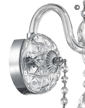 Load image into Gallery viewer, Bohemian Elegance Single Arm Wall Light Sconce- CHROME - Designer Chandelier