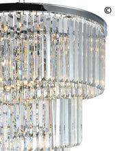 Load image into Gallery viewer, NewYork Oasis Spiral Chandelier - Chrome - Width: 80cm - Designer Chandelier