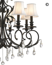 Load image into Gallery viewer, ARIA - Hampton 6 Arm Chandelier - Dark Bronze - Designer Chandelier