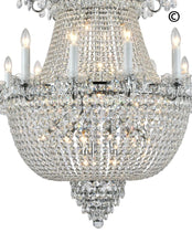 Load image into Gallery viewer, NewYork Empress - Basket Chandelier- Chrome - Width: 102cm - Designer Chandelier