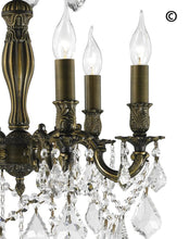 Load image into Gallery viewer, AMERICANA 6 Light Crystal Chandelier - Antique Bronze Style - Designer Chandelier