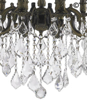 Load image into Gallery viewer, AMERICANA 12 Light Crystal Chandelier - Antique Bronze Style - Designer Chandelier