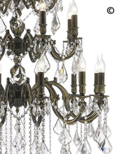 Load image into Gallery viewer, AMERICANA 25 Light Crystal Chandelier - Antique Bronze Style - Designer Chandelier