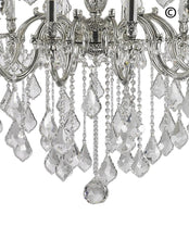 Load image into Gallery viewer, AMERICANA 25 Light Crystal Chandelier - Silver Plated - Designer Chandelier