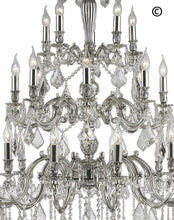 Load image into Gallery viewer, AMERICANA 25 Light Crystal Chandelier - Silver Plated - Designer Chandelier