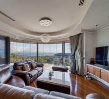 Load image into Gallery viewer, Saturn Ball LED Crystal Chandelier - Width:66 Height:90cm