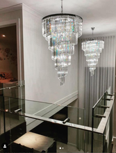 Load image into Gallery viewer, NewYork Oasis Spiral Chandelier - Chrome - Width: 80cm