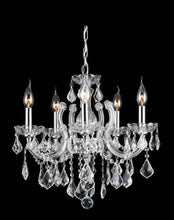 Load image into Gallery viewer, Maria Theresa 5 Light Crystal Chandelier - CHROME - Designer Chandelier