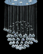 Load image into Gallery viewer, Saturn Ball LED Crystal Chandelier - Width:40 Height:66cm