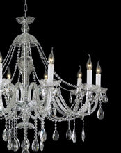 Load image into Gallery viewer, Bohemian Brilliance 10 Arm Crystal Chandelier - Chrome