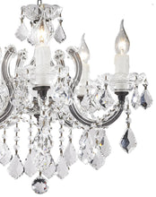 Load image into Gallery viewer, Maria Theresa 5 Light Crystal Chandelier - RUSTIC