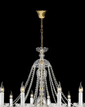 Load image into Gallery viewer, Bohemian Brilliance LARGE 12 Arm Single Tier Chandelier - GOLD