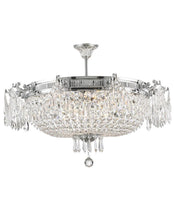 Load image into Gallery viewer, Regency Basket Chandelier - Chrome Finish - Flush Mount - W:75cm H:45cm