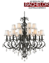 Load image into Gallery viewer, ARIA - Hampton 18 Arm Chandelier - Dark Bronze