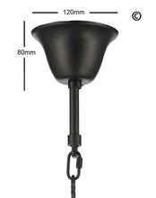 Load image into Gallery viewer, ARIA - Hampton 6 Arm Chandelier - Dark Bronze - Orb Outer Shade - Designer Chandelier