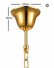 Load image into Gallery viewer, NewYork Oasis Spiral Chandelier - Gold - Width: 40cm - Designer Chandelier