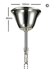 Load image into Gallery viewer, ARIA - Hampton 4 Arm Chandelier - Silver Plated - Orb Outer Shade - Designer Chandelier