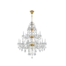 Load image into Gallery viewer, Bohemian Brilliance 24 Arm Crystal Chandelier- GOLD