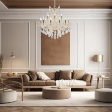 Load image into Gallery viewer, Maria Theresa Crystal Chandelier Grande 19 Light - GOLD