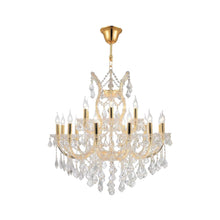 Load image into Gallery viewer, Maria Theresa Crystal Chandelier Grande 19 Light - GOLD