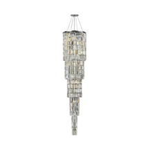 Load image into Gallery viewer, Modena Entrance Crystal Pendant Light - 5 Tier Round - W:40 H:170