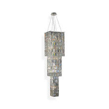 Load image into Gallery viewer, Modena Entrance Crystal Pendant Light - 3 Tier Square - W:40cm H:160cm