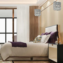 Load image into Gallery viewer, Modena Crystal Pendant - Rectangle Multi Tier W: 25cm
