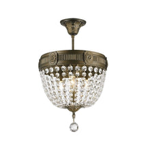 Load image into Gallery viewer, Regency Basket Chandelier - Antique Bronze Style - Flush Mount - W:30cm H:43cm