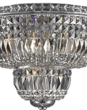 Load image into Gallery viewer, Empress Flush Mount Basket Chandelier - CHROME & SMOKE - W:50cm