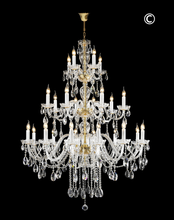 Load image into Gallery viewer, Bohemian Brilliance 24 Arm Crystal Chandelier- GOLD - Designer Chandelier