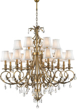 Load image into Gallery viewer, ARIA - Hampton 18 Arm Chandelier - Brass