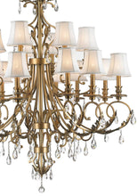 Load image into Gallery viewer, ARIA - Hampton 18 Arm Chandelier - Brass