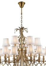 Load image into Gallery viewer, ARIA - Hampton 18 Arm Chandelier - Brass