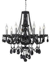 Load image into Gallery viewer, Jet Black Bohemian Chandelier - 8 ARM