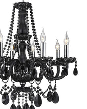 Load image into Gallery viewer, Jet Black Bohemian Chandelier - 8 ARM