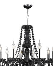 Load image into Gallery viewer, Jet Black Bohemian Chandelier - 8 ARM