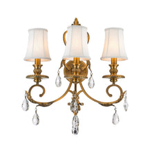 Load image into Gallery viewer, ARIA - Hampton Triple Arm Wall Sconce - Brass