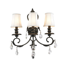 Load image into Gallery viewer, ARIA - Hampton Triple Arm Wall Sconce - Dark Bronze