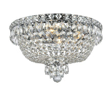 Load image into Gallery viewer, NewYork Empress - Flush Mount Basket Chandelier - Chrome - W:43cm
