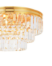 Load image into Gallery viewer, Jordan Collection - Flush Mount Chandelier - 40cm - Gold Plated