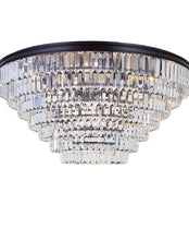 Load image into Gallery viewer, Jordan Collection - Flush Mount Chandelier - 90cm - Warm Bronze